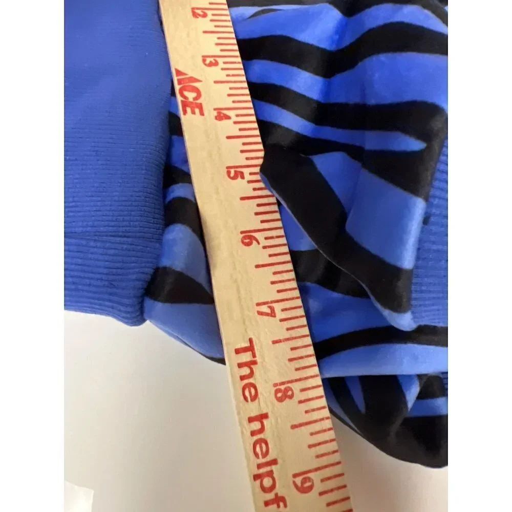 Blue Zebra Dog Sweater Shirt Size XL NEW Open Box